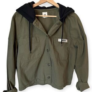 Vans Hooded Canvas Utility Jacket Bomber XL